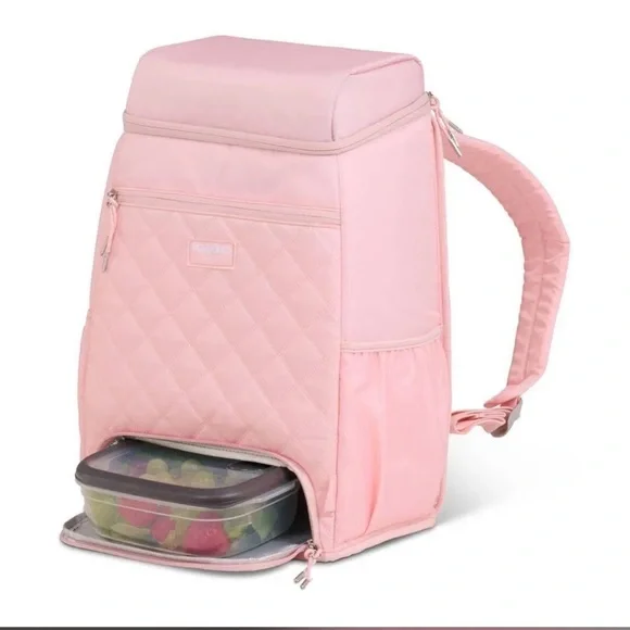 Igloo Pink Quilted Cooler Backpack - Picture 10 of 11